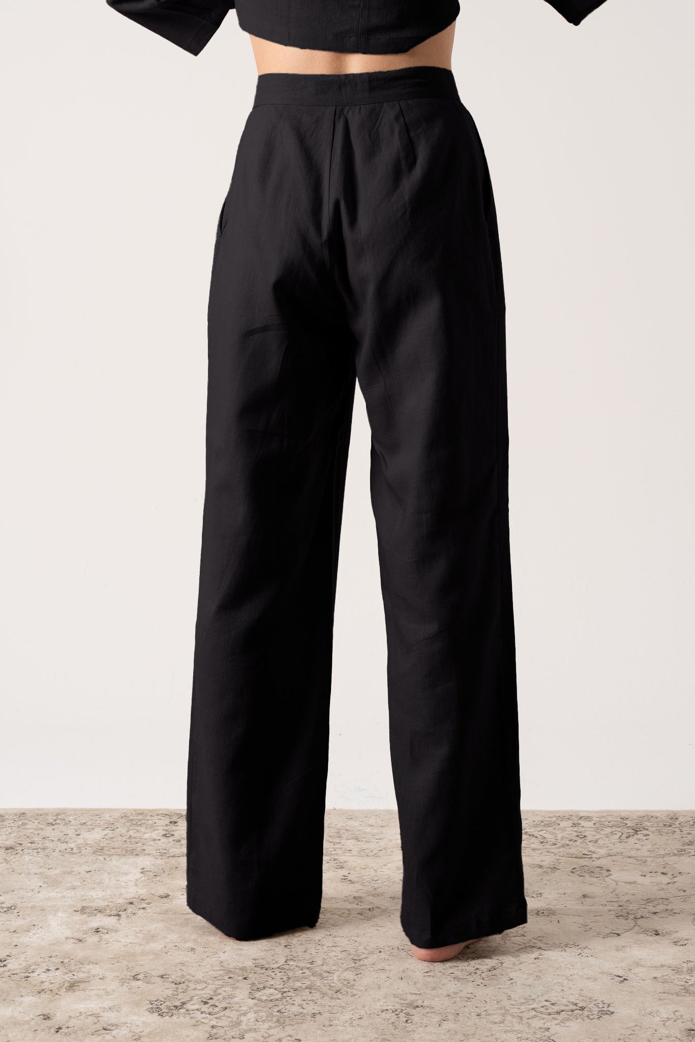 Thalia Linen Trouser Black Luxmii