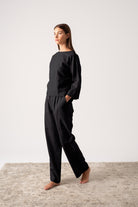 Thalia Linen Trouser Black Luxmii