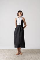 Tuxedo Dress Black Luxmii