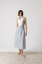 Tuxedo Dress French Stripe Luxmii