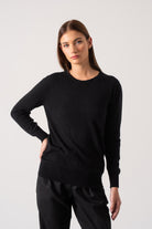 Velare Crewneck Cashmere Sweater Black Luxmii