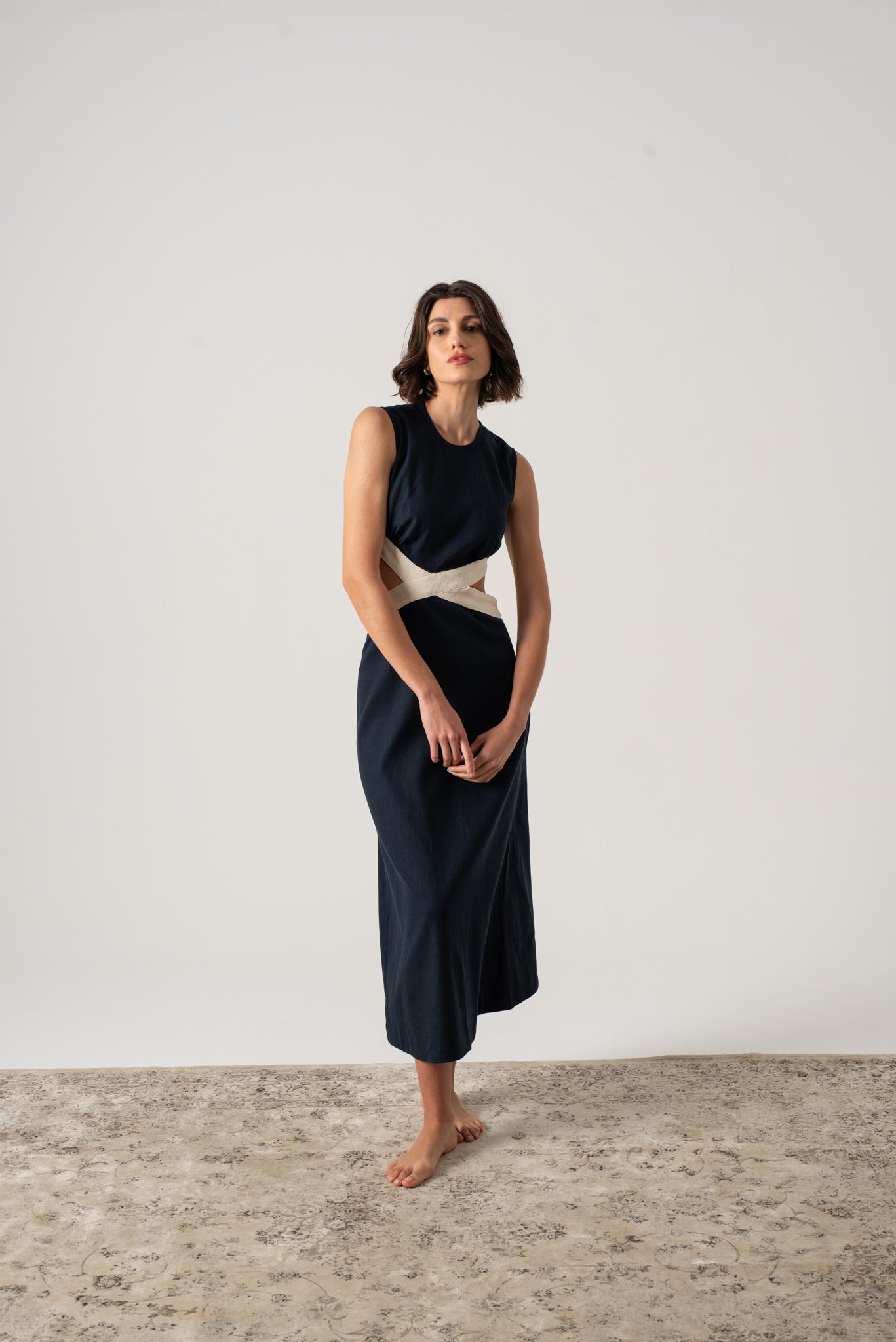 Zado Dress Navy - LUXMII