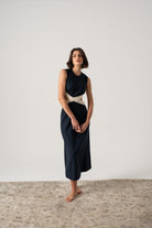 Zado Dress Navy Luxmii