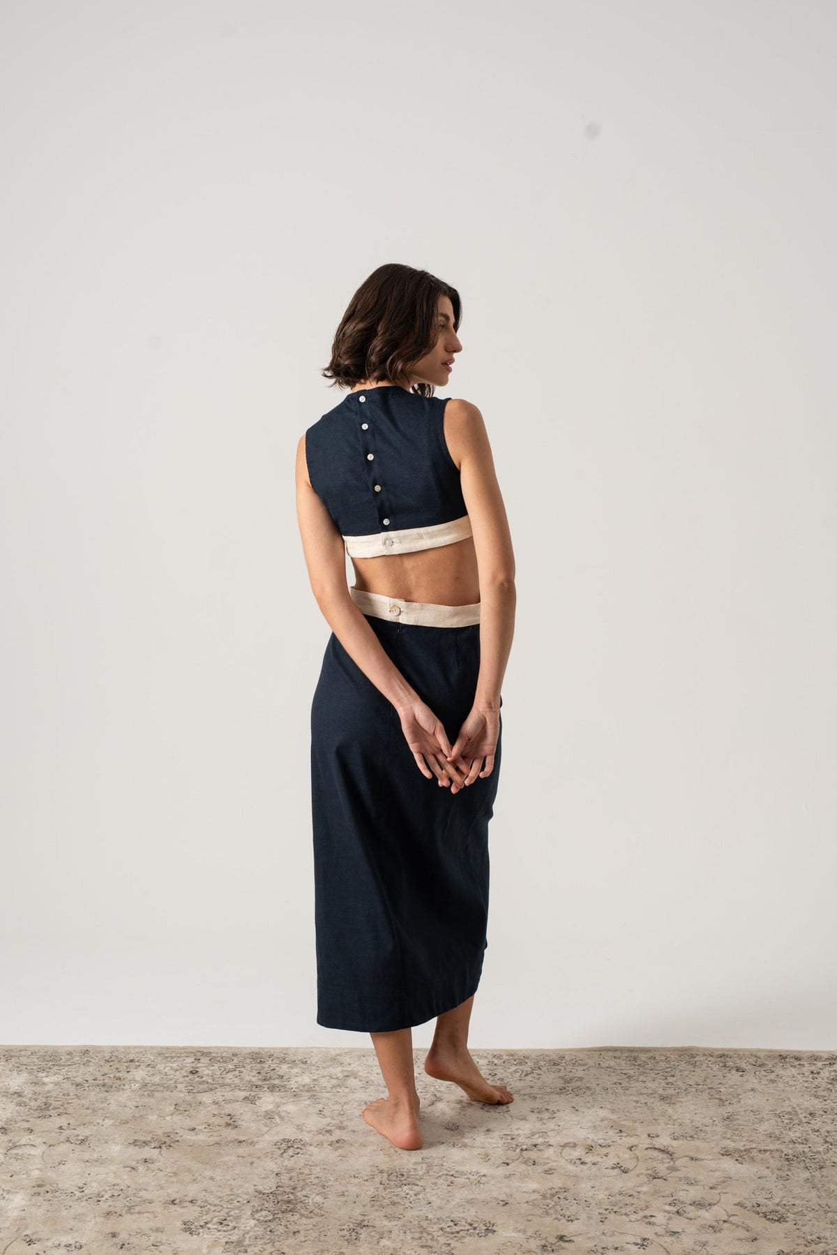 Zado Dress Navy Luxmii