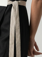 Zulu Wrap Dress in Black Luxmii