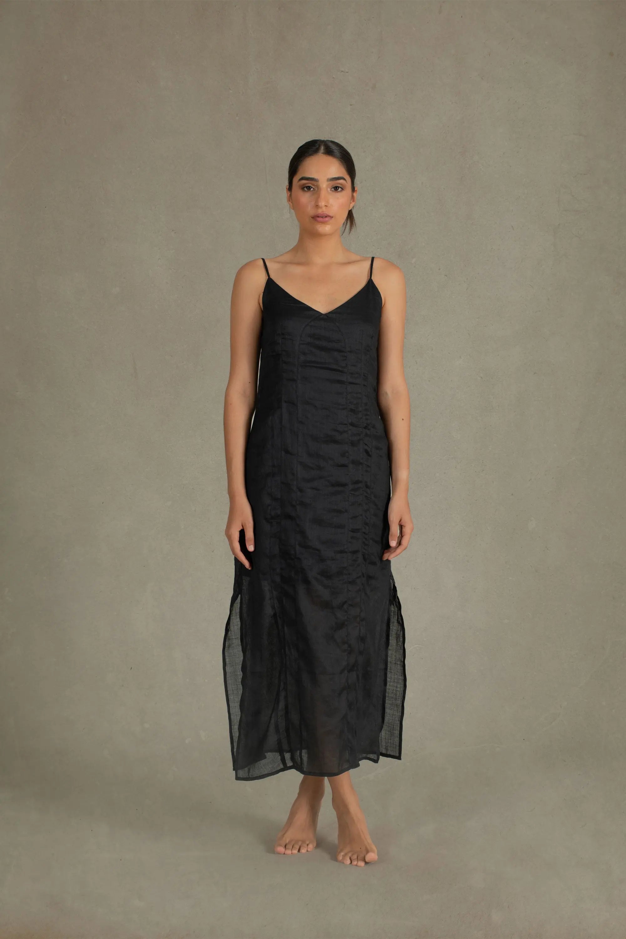 Linen Slip Dress - LUXMII